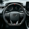 Carbon Fiber Sports Steering Wheel Compatible with Land Cruiser LC79 LC76 LC70 LC300 Customized D-Shape Car Driving Wheel