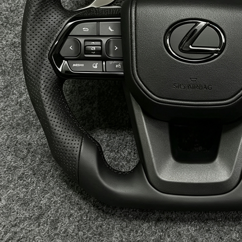 Customized Full Leather Steering Wheel for 2015-2022 Toyota Hilux Vigo Hilux Revo
