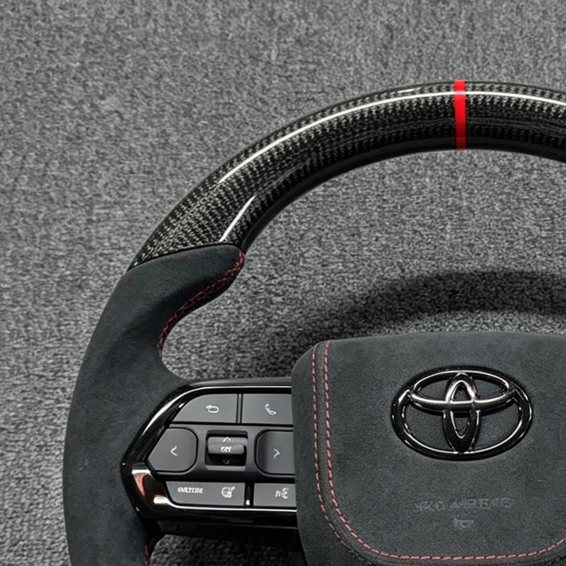 In Stock Leather Steering Wheel toyota Prado 120 Prado 150 2017 camry yaris Gr Hilux tacoma Lc79 4runner Mark X Chr Allion