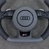 Exclusive S5 emblem on grey two tone Audi steering wheel JIONX