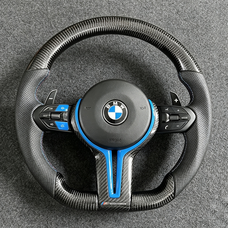 Carbon Fiber Steering Wheel For BMW F30 F10 F31 F20 F25 F22 F36 F33 F32 F80 F82 F11 F18 F01 Leather Car Steering Wheel