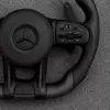 Custom AMG Racing Steering Wheel Black Perforated Leather for Mercedes Benz CLA GLC GLB GLS GLE W118 W204 W205 W212 W213 W221 W222 E63 E63S E63 S63 C63 CLS63 G63