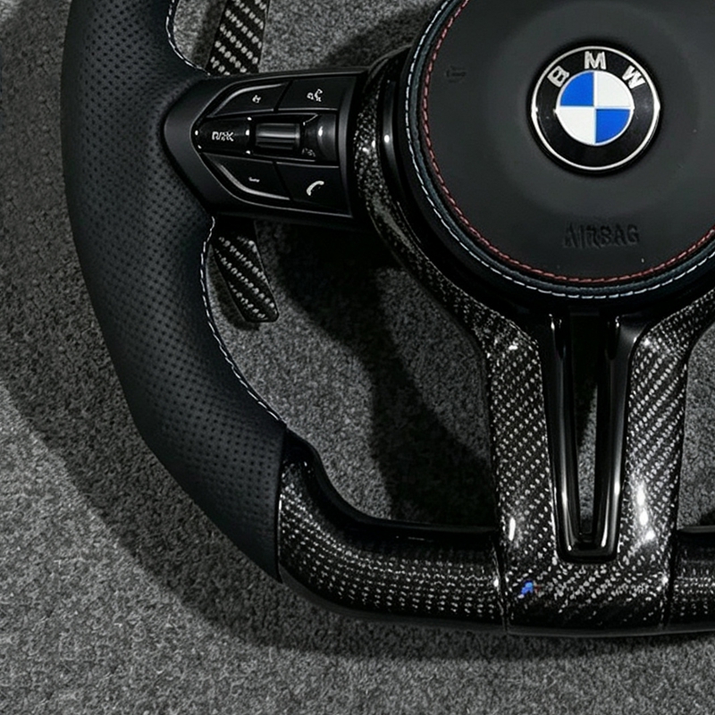 Full Leather Steering Wheel for BMW M3 M4 M5 M6 F30 F10 F15 F36 F01 F20 F22 F25 F31 F32 E70 E71 E90 X1 X2 X3 Factory Outlet