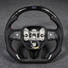 Custom Leather Carbon Fiber LED Steering Wheel for Dodge Charger Challenger RAM 1500 TRX Pickup Trucks