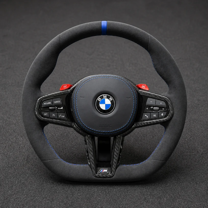 For BMW X7 G07 2019-2026 / X7 M50i / M60i Custom Nappa Leather Steering Wheel | JIONX