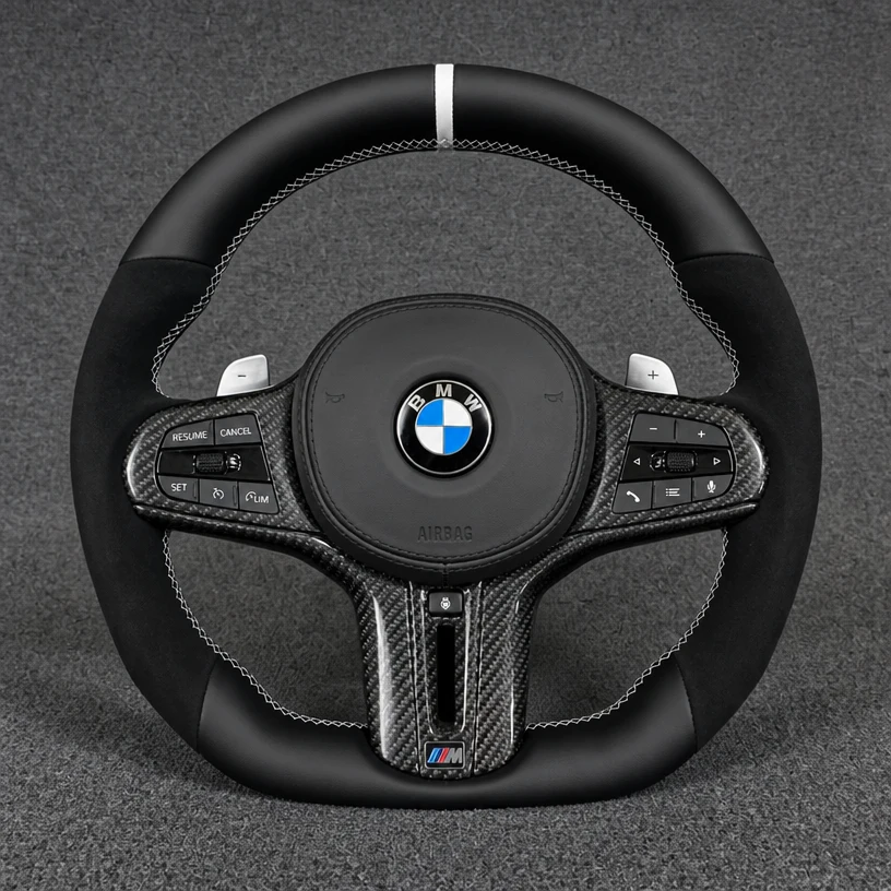 For BMW X7 G07 2019-2026 / X7 M50i / M60i Custom Nappa Leather Steering Wheel | JIONX