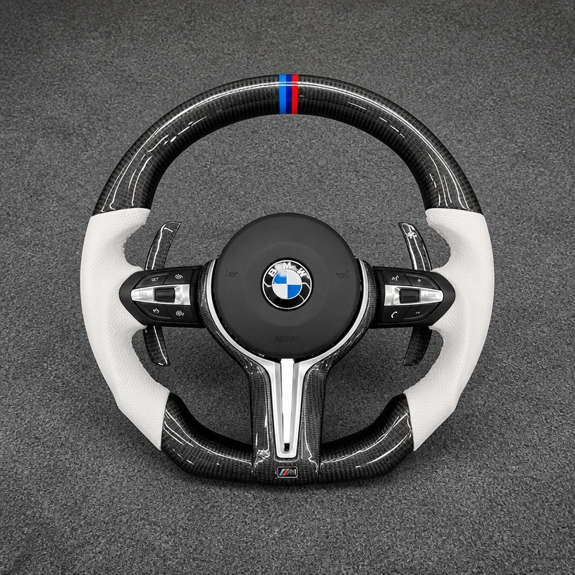 Custom Real Carbon Fiber Steering Wheel for BMW X5 F15 2013-2018 / X5 M F85 2015-2018 | JIONX