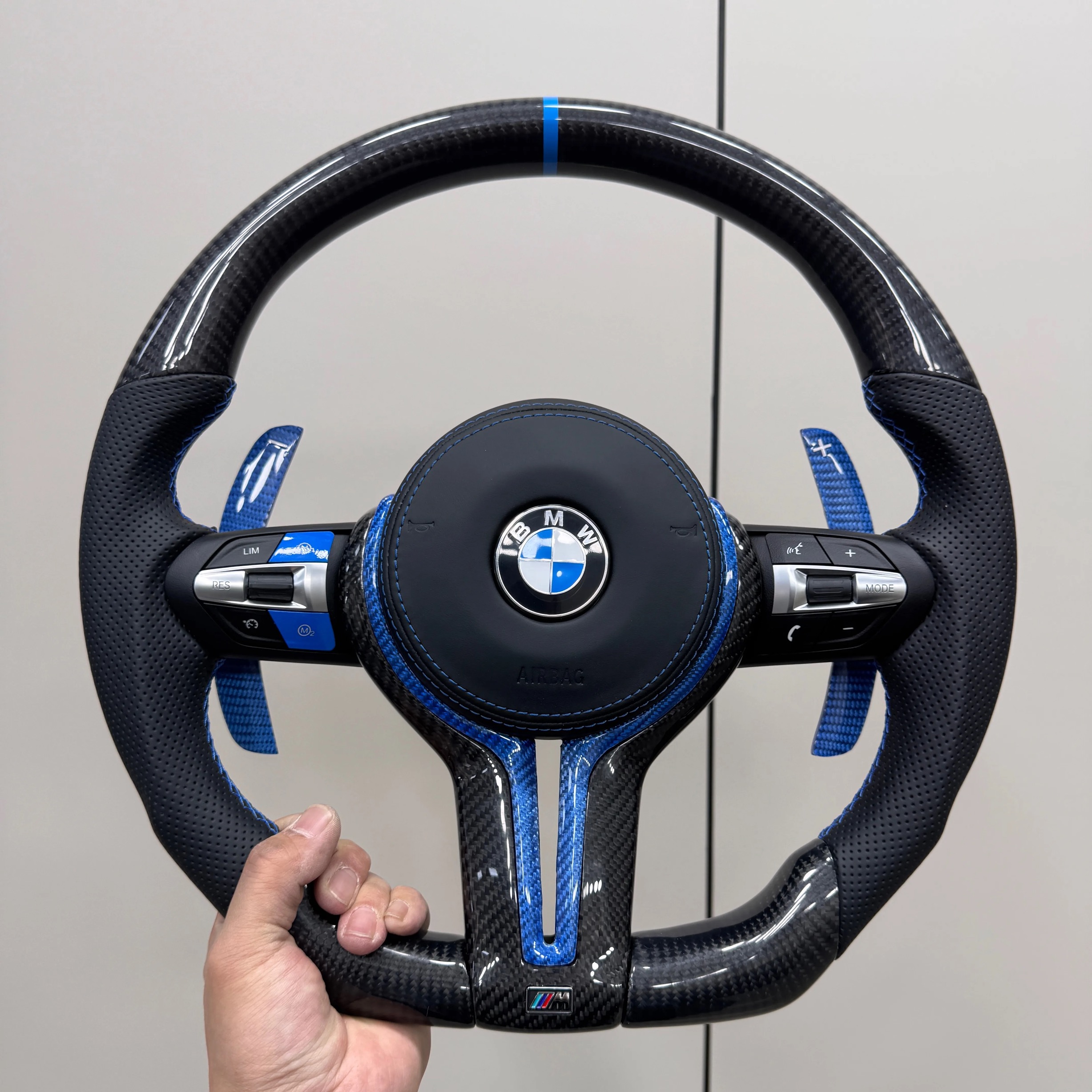 Custom Real Carbon Fiber Steering Wheel for BMW X5 F15 2013-2018 / X5 M F85 2015-2018 | JIONX