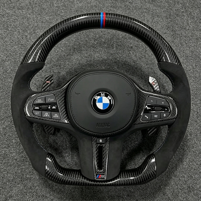 Applicable to the Old Upgraded New 2025 M4 Carbon Fiber Steering Wheel for G30 G31 G26 G03 G04 G07 G38 G8 G87 G82 G80 G81 F90