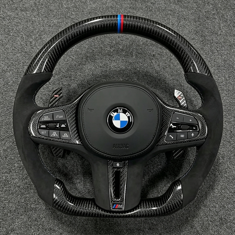 Applicable to the Old Upgraded New 2025 M4 Carbon Fiber Steering Wheel for G30 G31 G26 G03 G04 G07 G38 G8 G87 G82 G80 G81 F90