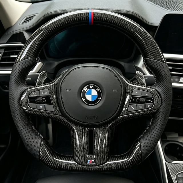 For BMW G38 G30 G31 G32 X3 G01 X4 G02 M2 G87 M3 G80 M4 G82 G42 G20 LCI M5 F90 G11 Nappi M Performance Steering Wheel