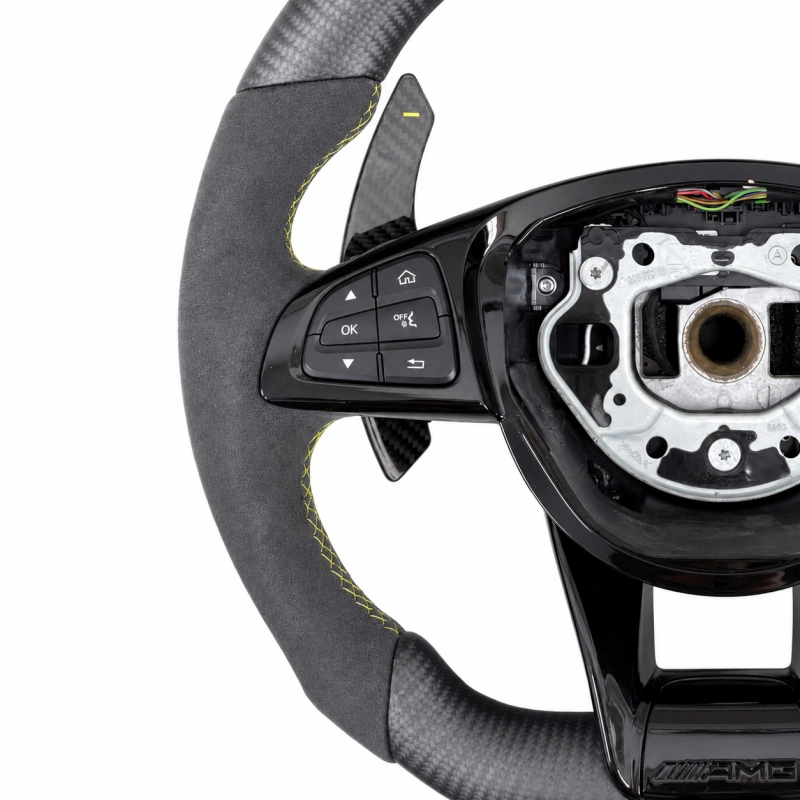 Carbon Fiber Steering Wheel for Mercedes-Benz A B C E G S CLS CLA GLA GLB GLK GLC GLE GLS SLS SLK SLC SL GL ML R And AMG GT Models