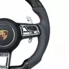 Custom Carbon Fiber Steering Wheel with LED Shift Lights for Porsche 911 (Cocoa/Tayneen)