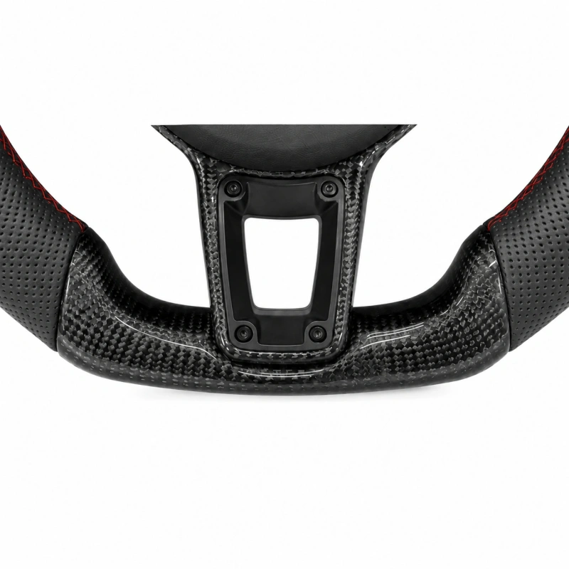 Custom carbon fiber steering wheel (with LED turn signals) for Porsche models such as the 911 Panamera Cayenne and Macan