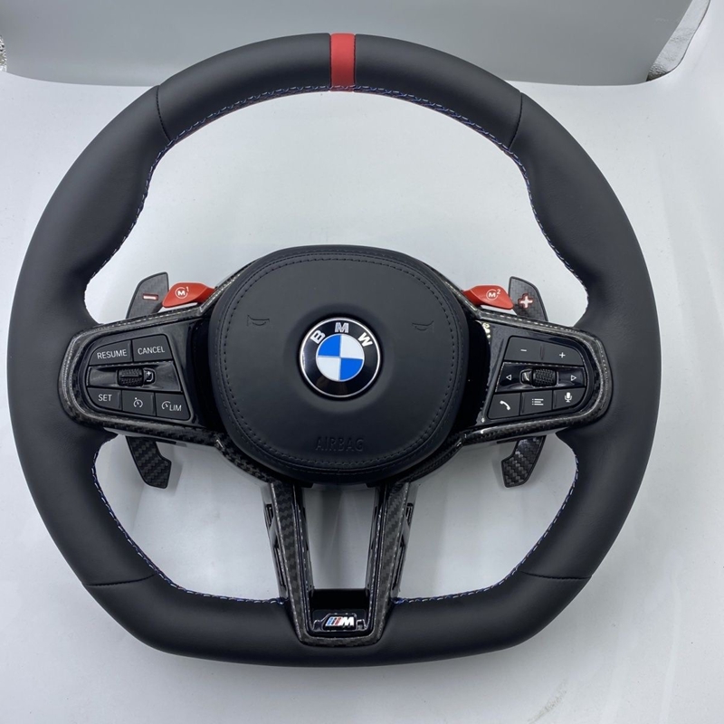Custom Full Leather Heated Steering Wheel for BMW G20 330i X3 G01 540i G30 M550i X5 G05 G80 M3 G82 M4 M240i G42 Lci