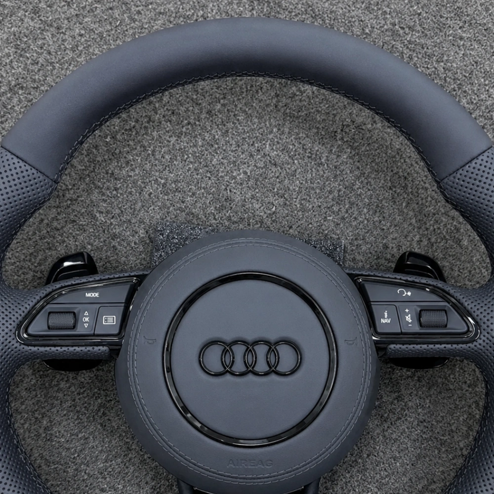 JIONX original multifunction buttons compatible with Audi B8 Nappa steering wheel replacement