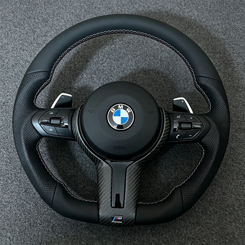 The Most Popular Carbon Fibre Leather LED for BMW 3 Series 5 Series F10 F20 F30 F90 F01 F02 Car Steering Wheel
