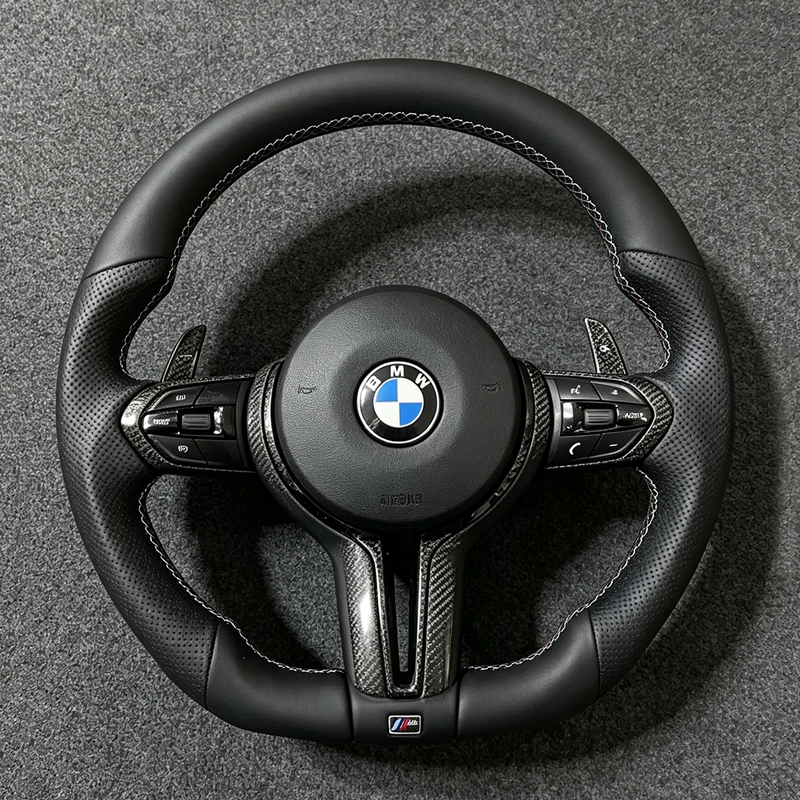 M Sport Steering Wheel for BMW Flat Bottom F06 F10 F11 F12 F20 F21 F22 F25 F26 F30 F31 F32 F33 F34 F36 M3 F80 M4 F82 M5 F90