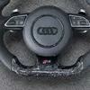 Original multifunction control buttons RS logo metal shift paddles for Audi forged carbon steering wheel