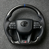 Carbon Fiber Car Steering Wheel for Toyota Land Cruiser Camry Hiace Corolla Hilux Fortuner Rav4 GR Lc76 LC300 Car Accessories