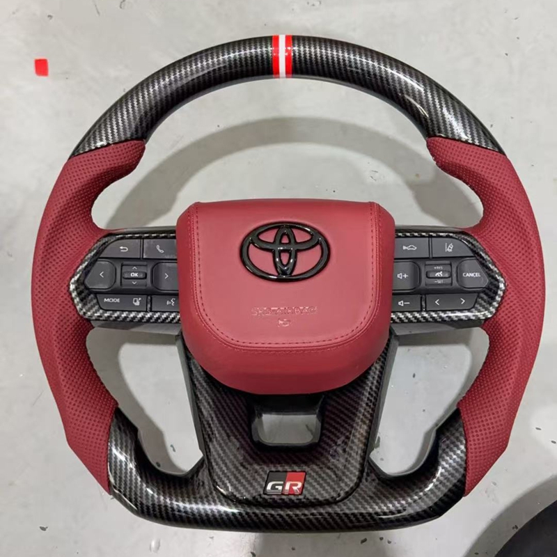 Carbon Fiber Steering Wheel for Toyota Prado Land Cruiser Camry Corolla GR LC300 LC250 LC200 LC105 LC79 LC70 LC76 N70 N80