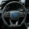 Carbon Fiber Leather Steering Wheel for Toyota Corolla LC300 Hilux N70 Fortuner Land Cruise GR Car Steering Wheel