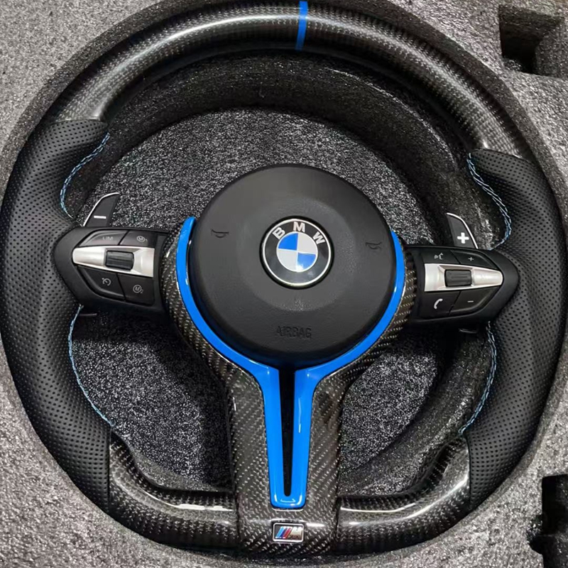 Factory customized premium carbon fiber sports steering wheel for BMW F80 F10 F12 F15 F20 F22 F30 F31 F32 F33 F36 M3