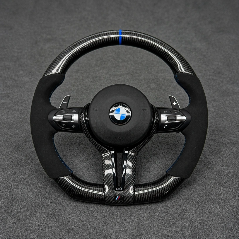 Custom Real Carbon Fiber Steering Wheel for BMW X5 F15 2013-2018 / X5 M F85 2015-2018 | JIONX