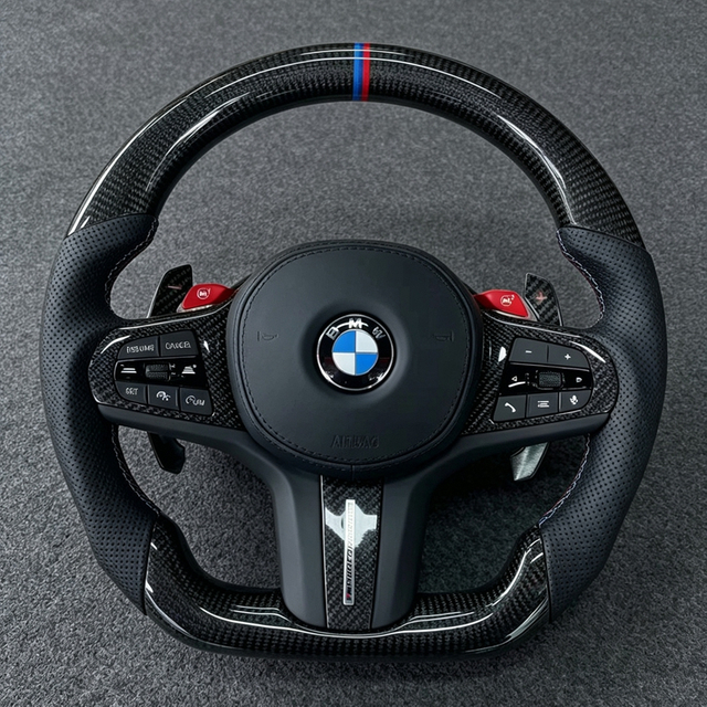 G Series Heated Led Carbon Fiber Steering Wheel for BMW G20 330i X3 G01 540i G30 M550i X5 G05 G80 M3 G82 M4 M240i G42 Lci