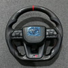 Customized GR Sport Leather Carbon Steering Wheel for Toyota Hilux Revo N70 N80 Tacoma Tundra Fortuner 2015-2022 LC300 LC200
