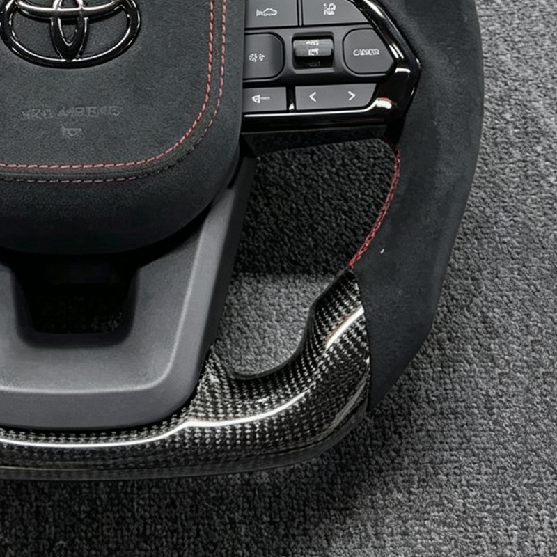 Sports Steering Wheel for Toyota Land Cruiser Prado LC300/LC200 Forged Carbon Fiber Assembly