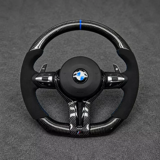 BMW X3 F25 Carbon Fiber Steering Wheel Blue Stripe
