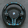 Forging Carbon Fiber Leather Car Steering Wheel for BMW F30 F31 F32 E71 E90 E91 E93 M3 M6 M5 M4 X5 428i 435i F10 F20 F80 F87