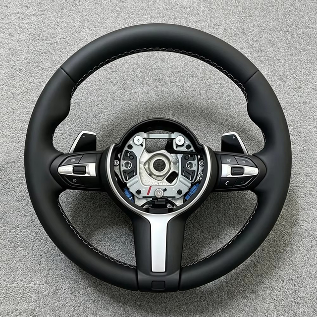 M Sport Full Leather Steering Wheel BMW M3 F30 F15 F16 F20 F21 F25 F26 M5 F10 F11 F06 F07 F12 F13 F01 E90 E90 X5 E70 E87 E81