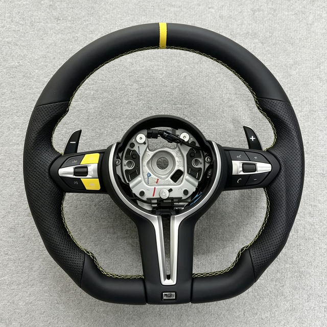 Flat Bottom M Sport Steering Wheel BMW F01 F06 F10 F11 F12 F20 F21 F22 F25 F26 F30 F31 F32 F33 F34 F36 M3 F80 M4 F82 M5 F90