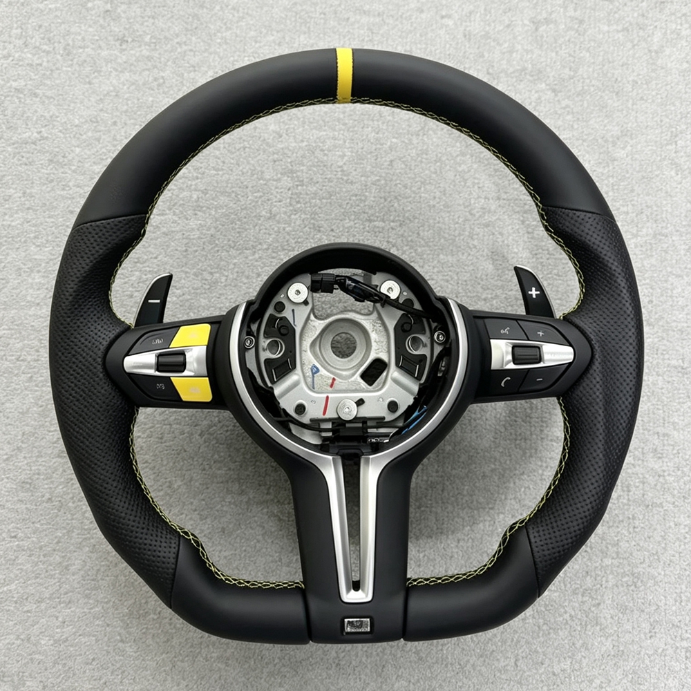 Flat Bottom M Sport Steering Wheel BMW F01 F06 F10 F11 F12 F20 F21 F22 F25 F26 F30 F31 F32 F33 F34 F36 M3 F80 M4 F82 M5 F90