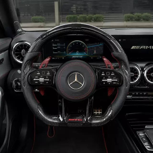 Customization Carbon Fiber Leather Premium Sports Steering Wheel For Mercedes-Benz W205 W213 W253 W463 F250 Wheels