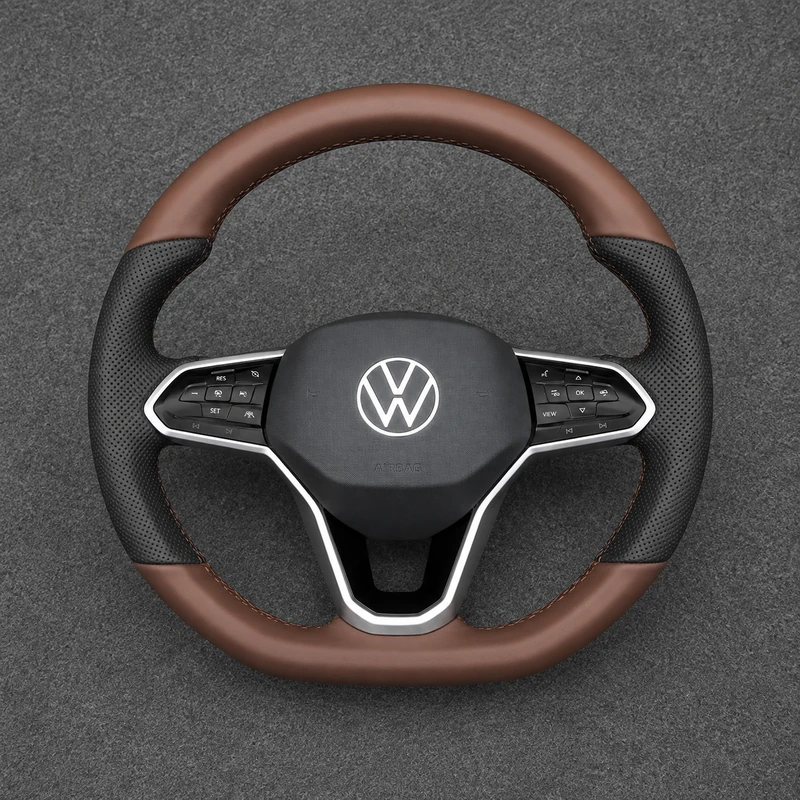 For Volkswagen Golf MK8 GTI Golf R 2019-2026 Custom Nappa Leather Performance Steering Wheel | JIONX
