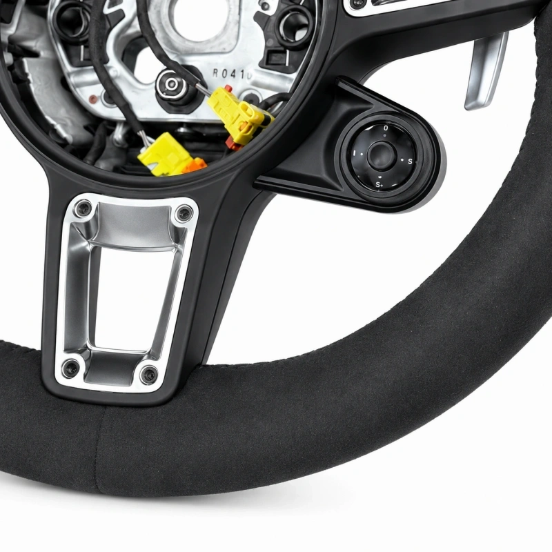 Alcantara Steering Wheel for Porsche Panamera Cayenne 718 (Boxster/Cayman) Taycan Carrera (911/991/996) 958 970 981 And 987 Models