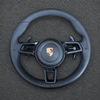 Custom Black Genuine Leather Steering Wheel Designed for Porsche Panamera 911 And 918