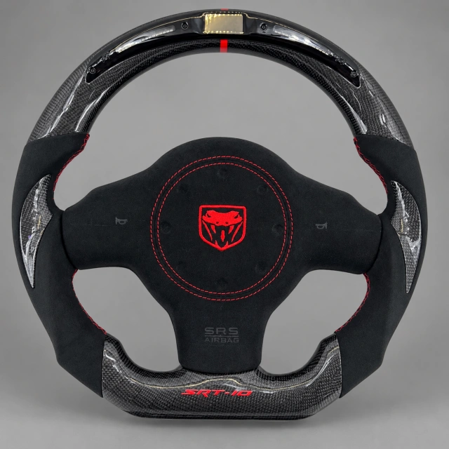 1996-2010 Dodge Viper Custom Carbon Fiber LED Steering Wheel by JIONX