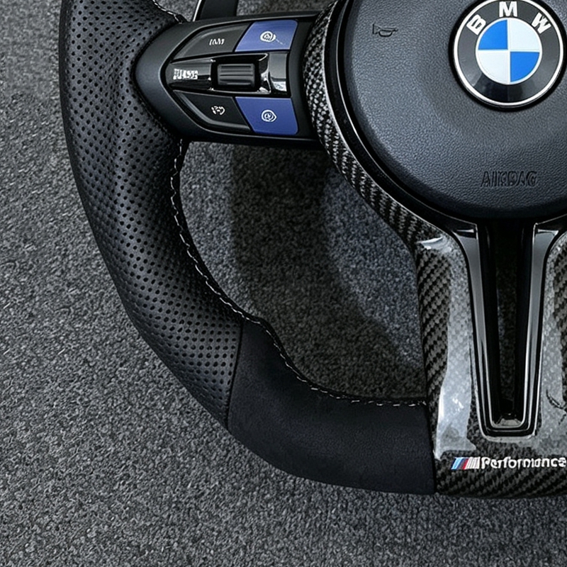 D-shaped Steering Wheel Suitable for BMW F Series 3 Series 5 Series F01 F02 F04 F06 F10 F11 F12 F20 F22 F46 F30 F80 F18 F40