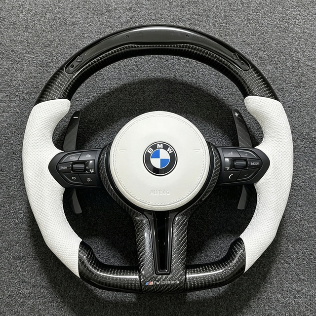 M Upgraded Steering Wheel For BMW M Sport Carbon Fiber Parts For F10 F12 F30 F32 F34 F45 F22 F39 F15 F16 F25 F26 M3 M5 M6