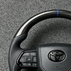 Sports Full Leather Steering Wheel for Toyota Landcruiser LC200 LC300 Prado HiLux LC79 LC70 Camry FJ Corolla