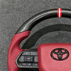 Carbon Fiber Leather Steering Wheel Toyota Land Cruiser LC200 LC300 Prado 120 150 200 LC79 LC70 LC76 FJ70 FJ79 Racing Wheel
