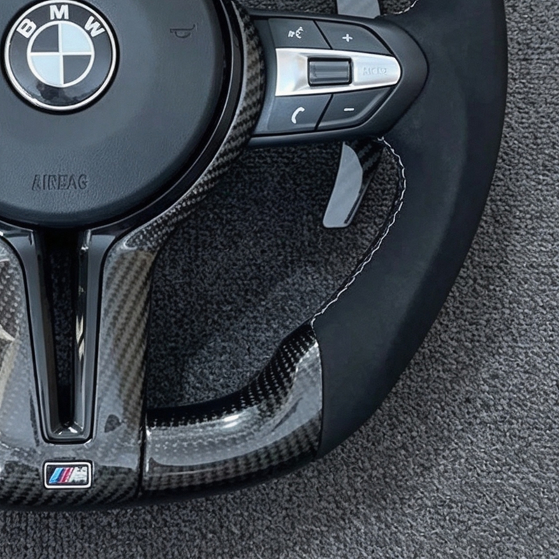 Forged LED Leather Steering Wheel For F10 F11 F20 F21 F22 F30 F01 F02 F31 F32 F36 F82 M3 M5 E90 3Series 5Series