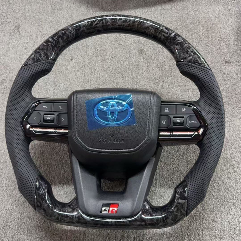 Forged Carbon Fiber Steering Wheel for Toyota Prado 120 150 camry 2017 yaris Gr Hilux tacoma Lc79 4runner Mark X Chr