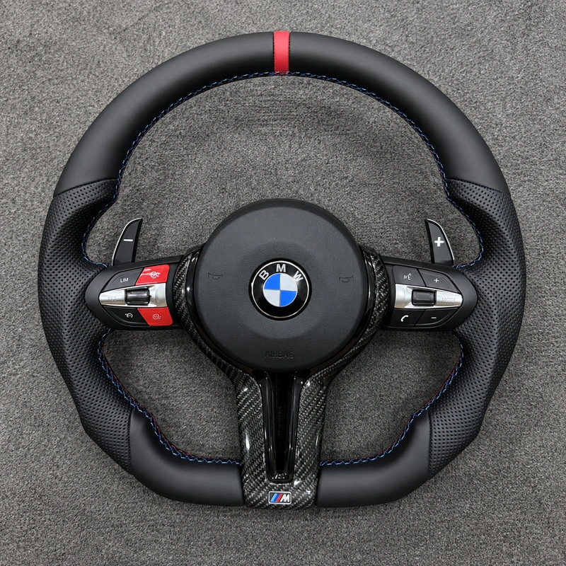 For BMW 3 Series M3 F30 F31 F34 F35 F80 2012–2019 Custom Nappa Genuine carbon fiber LED Wheel-JIONX