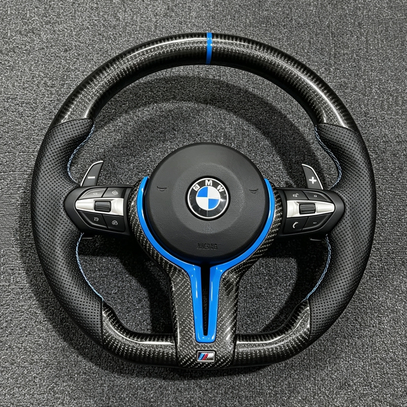 Carbon Fiber Steering Wheel For BMW 3 5 Series F10 F20 F30 F32 F36 F80 F82 M3 M5 X5 E70 X6 E71 E90 Sport Racing Wheel
