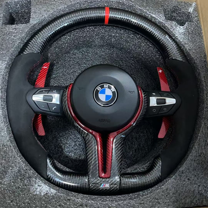 Customized Microfiber Leather Car Steering Wheel F11 F12 F15 F20 F30 F36 M3 M5 F80 F82 Accessories Steering Wheel For BMW F10